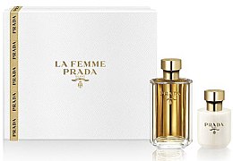 Духи, Парфюмерия, косметика Prada La Femme Prada - Набор (edp/50ml + b/lot/100ml)