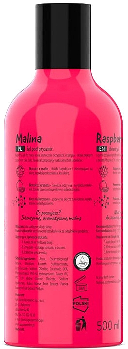 Гель для душу "Малина" - APIS Professional Fruit Shot Raspberry Shower Gel — фото N2