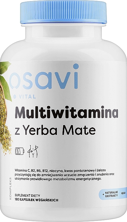 Мультивитамины с йерба мате - Osavi Multivitamin With Yerba Mate — фото N1