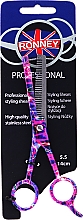 Духи, Парфюмерия, косметика Ножницы филировочные , 5.5см - Ronney Professional Pink Neon