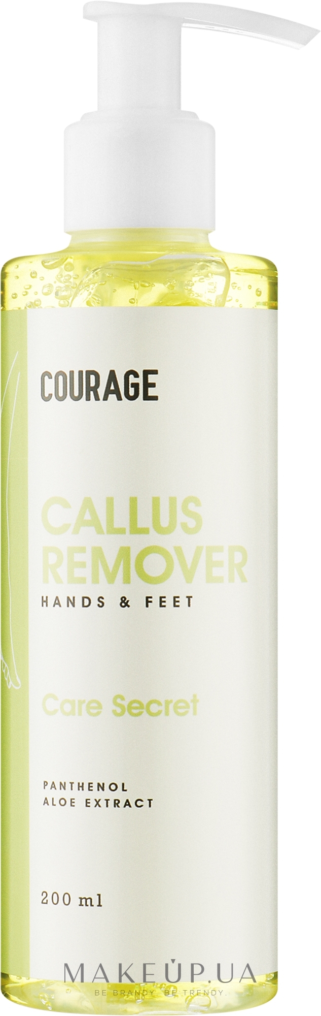 Гель-пилинг для удаления загрубевшей кожи стоп - Courage Callus Remover — фото 200ml