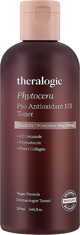 Антиоксидантный тонер с керамидами и фитостеролом - Doctors Theralogic Phytocera Pro Antioxidant 10X Toner — фото N1