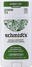 Натуральный дезодорант - Schmidt's Sensitive Deodorant Jasmine Tea Stick — фото N1