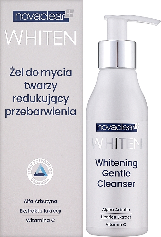Гель для очищення обличчя - Novaclear Whiten Whitening Gentle Cleanser — фото N2