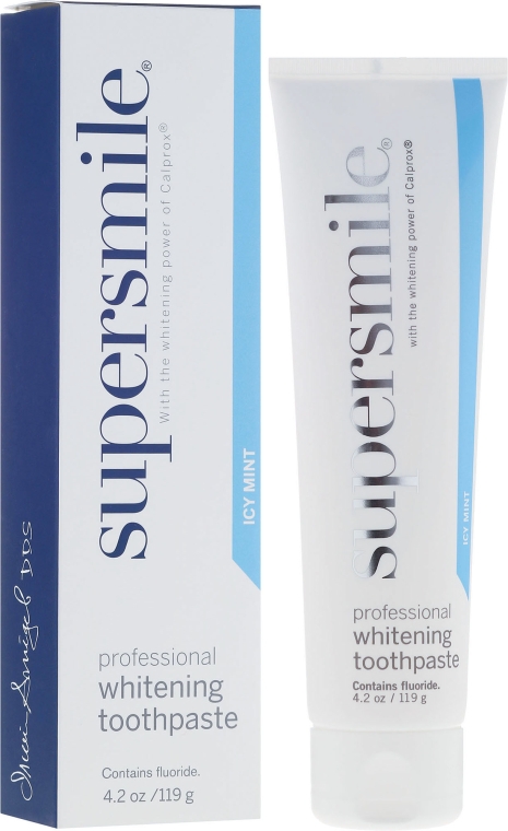 Відбілювальна зубна паста "Морозна м'ята" - Supersmile Ice Mint Professional Teeth Whitening Toothpast — фото N1