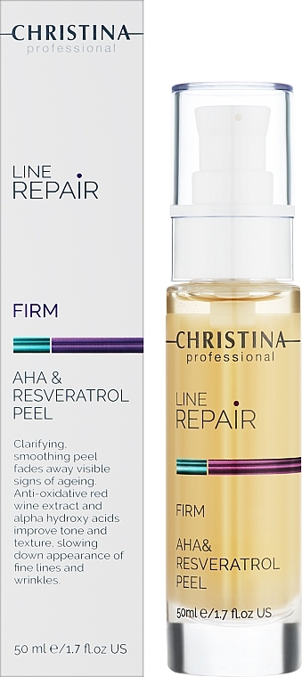 Пилинг с AHA-кислотами и ресвератролом для лица - Christina Line Repair Firm AHA & Resveratrol Peel — фото N2