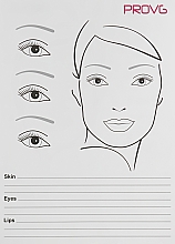 Парфумерія, косметика Інструмент для створення образу "Face Chart" двосторонній - PROVG