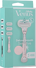Бритва з 3 змінними касетами - Gillette Venus RoseGold Extra Smooth Sensitive — фото N9
