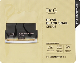 Парфумерія, косметика Антивіковий крем з муцином равлика - Dr.G Royal Black Snail Cream (пробник)