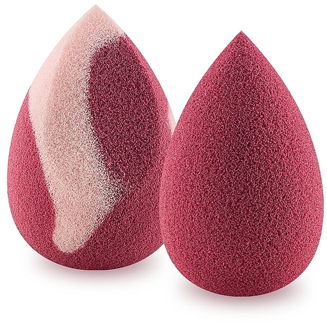 Набір спонжів, міні ягідний/міні скошений рожево-ягідний - Boho Beauty Bohoblender Berry Mini + Pinky Berry  Mini Cut — фото N1