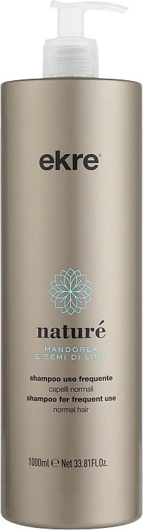 Шампунь для ежедневного использования с экстрактом миндаля - Ekre Nature Shampoo  — фото N1