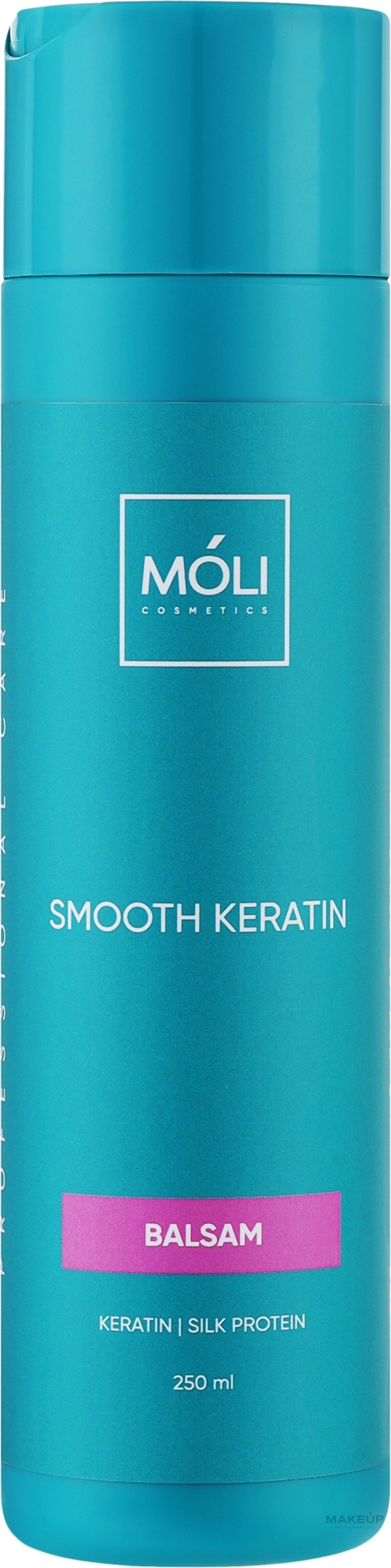 Бальзам безсульфатний з кератином і протеїнами шовку - Moli Cosmetics Smooth Keratin — фото 250ml