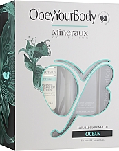 Духи, Парфюмерия, косметика Набор - ObeyYourBody Mineraux Natural Glow Nail Kit Ocean (h/lot/100 ml + c/oil/15ml + n/shaper + buff)