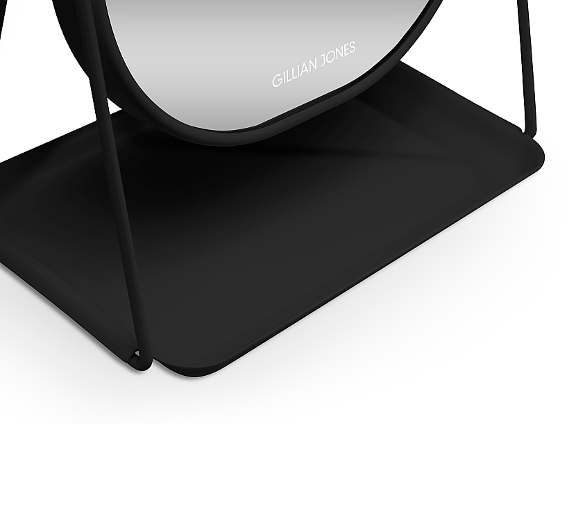 Настільне дзеркало на підставці, 10211-00, чорне - Gillian Jones Table Mirror With Tray Black — фото N4