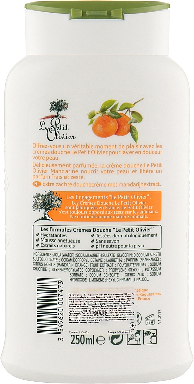 Крем для душу - Le Petit Olivier Shower Cream Tangerine — фото N2
