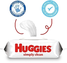 Детские влажные салфетки "Simply Clean", 72шт - Huggies — фото N2