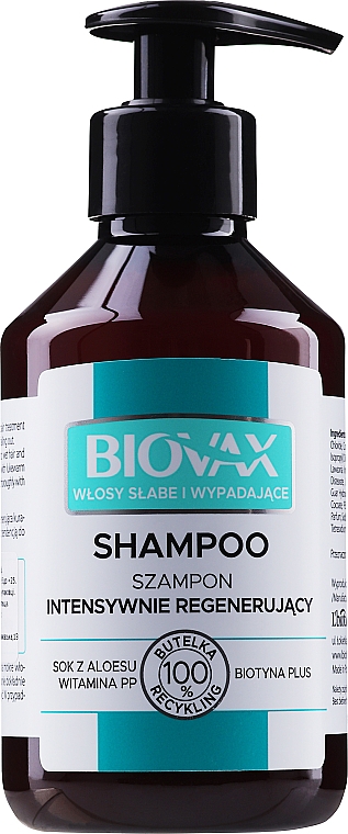 Шампунь від випадання волосся - L'biotica Biovax Anti-Hair Loss Shampoo — фото N1