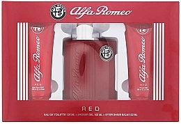 Парфумерія, косметика Alfa Romeo Red - Набір (edt/125ml + sh/gel/100ml + ash/balm/100ml)