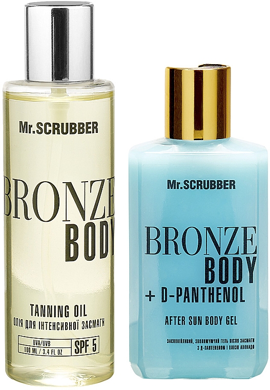 Набір - Mr.Scrubber Bronze Body Gentle Sun (oil/100ml + gel/100ml)