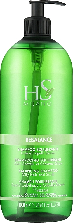 Себорегулирующий шампунь для жирных волос - HS Milano Rebalance Shampoo — фото N2