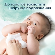 Дитячі вологі серветки з календулою, 132 шт. - Pampers Harmonie Protect&Care Baby Wipes — фото N7