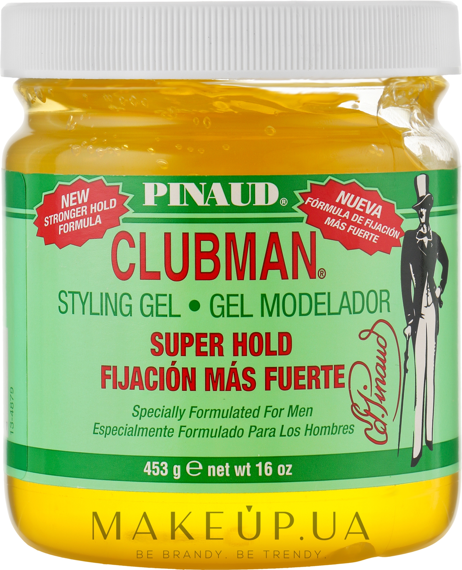 Гель для укладки супер-фиксации - Clubman Super Hold Styling Gel — фото 453g