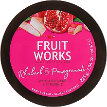 Духи, Парфюмерия, косметика Масло для тела "Ревень и гранат" - Grace Cole Fruit Works Body Butter Rhubarb & Pomegranate