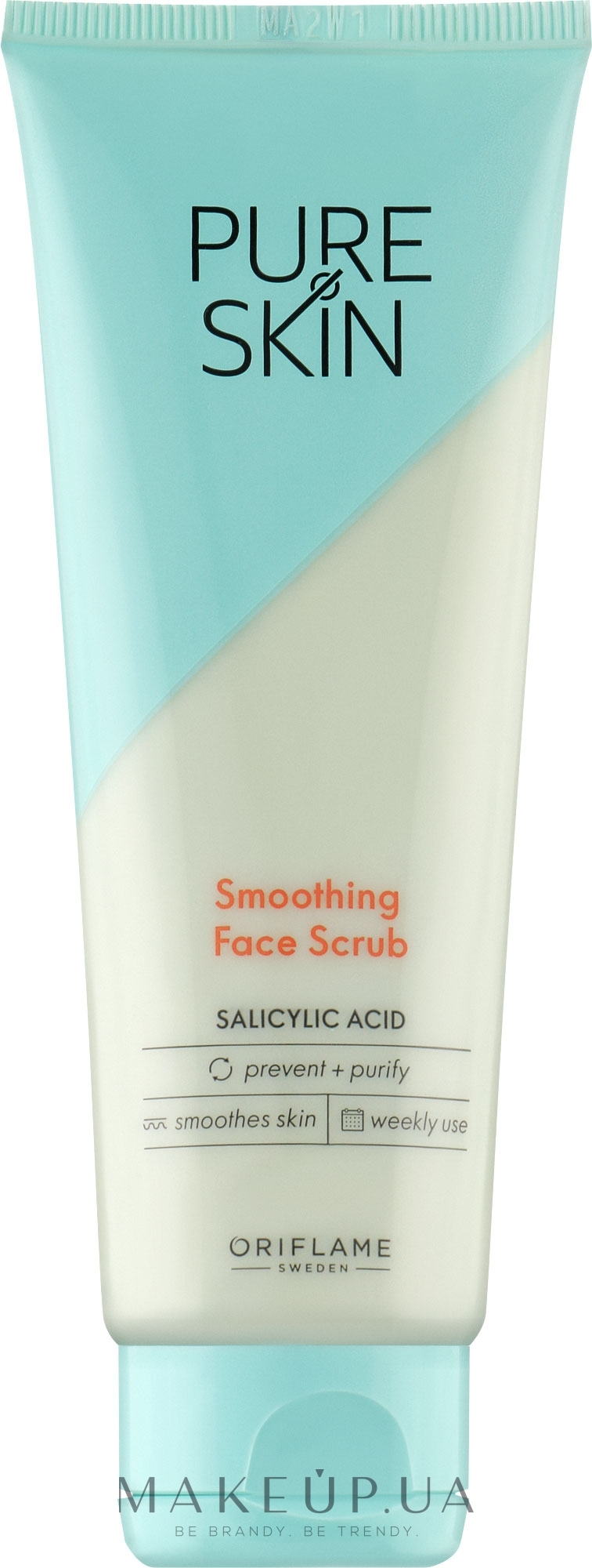 Обновляющий скраб для лица - Oriflame Pure Skin Smoothing Face Scrub — фото 75ml