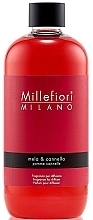 Наповнення для аромадифузора "Яблуко та кориця" - Millefiori Milano Natural Apple & Cinnamon Diffuser Refill — фото N1