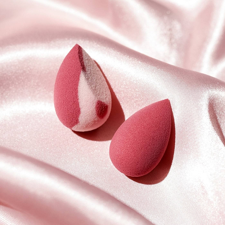 Набір спонжів, міні ягідний/міні скошений рожево-ягідний - Boho Beauty Bohoblender Berry Mini + Pinky Berry  Mini Cut — фото N5