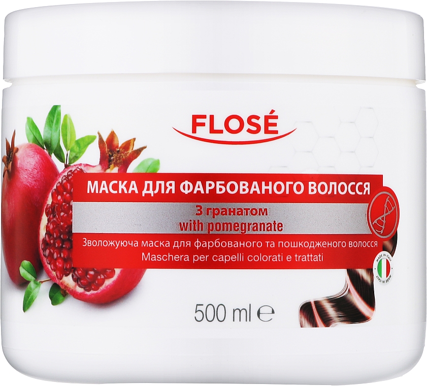 Маска для окрашенных и поврежденных волос с гранатом - Flose Colored Hair Mask With Pomegranate