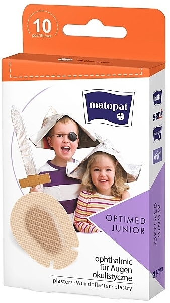 Корректирующие пластыри для лечения зрения - Matopat Optimed Junior — фото N1
