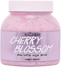 Духи, Парфюмерия, косметика Сахарный скраб с маслом ши и перлитом - Hollyskin Cherry Blossom