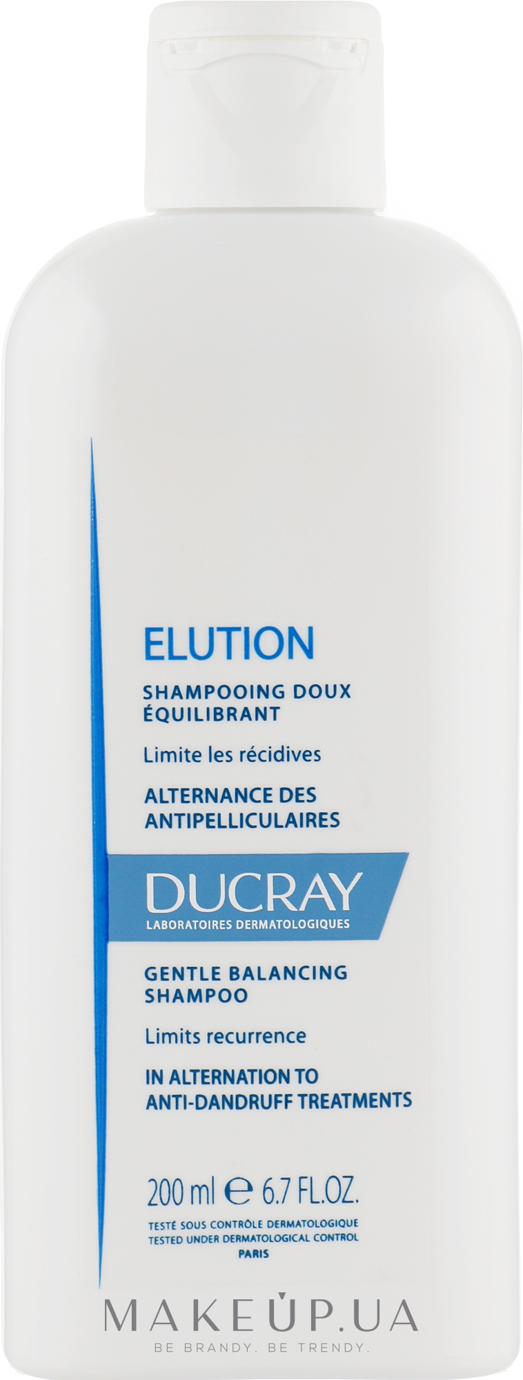 Балансирующий шампунь - Ducray Elution Gentle Balancing Shampoo — фото 200ml