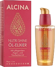 Духи, Парфюмерия, косметика Питательное масло-эликсир для волос - Alcina Nutri Shine Oil Elixir