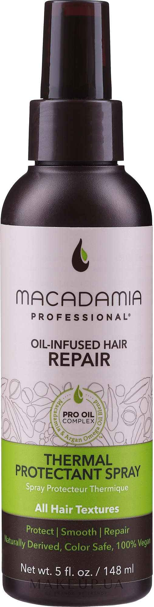 Термозащитный спрей для волос - Macadamia Professional Thermal Protectant Spray — фото 148ml