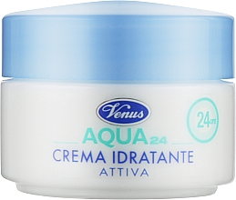 Парфумерія, косметика Активний, зволожувальний крем для обличчя - Venus Crema Idratante Attiva Aqua 24