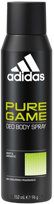 Adidas Pure Game Deo Body Spray 48H - Дезодорант — фото 150ml