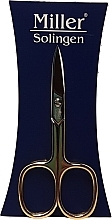 Ножиці для нігтів, золото/срібло, довжина 9 см - Miller Solingen — фото N1