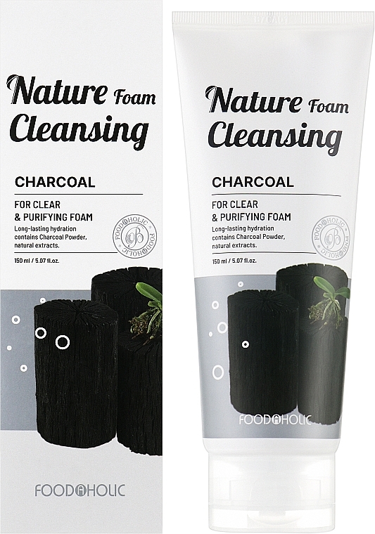 Пенка для умывания с древесным углем - Food a Holic Nature Foam Cleansing Charcoal — фото N2