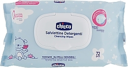 УЦЕНКА Влажные салфетки мягкие очищающие, 72 шт - Chicco Baby Moment Soft Cleansing Wipes * — фото N1