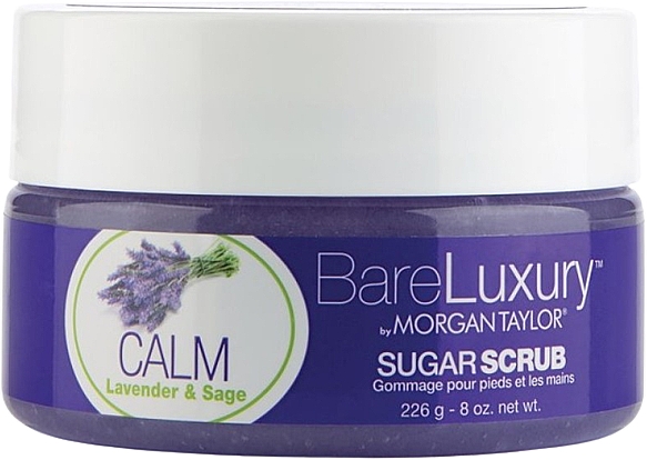 Скраб для рук и ног «Лаванда и шалфей» - Morgan Taylor Bare Luxury Calm Lavender & Sage Sugar Scrub — фото N1