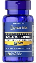 Диетическая добавка "Мелатонин" 5 мг - Puritan's Pride Extra Strength Melatonin 5mg Softgels — фото N1