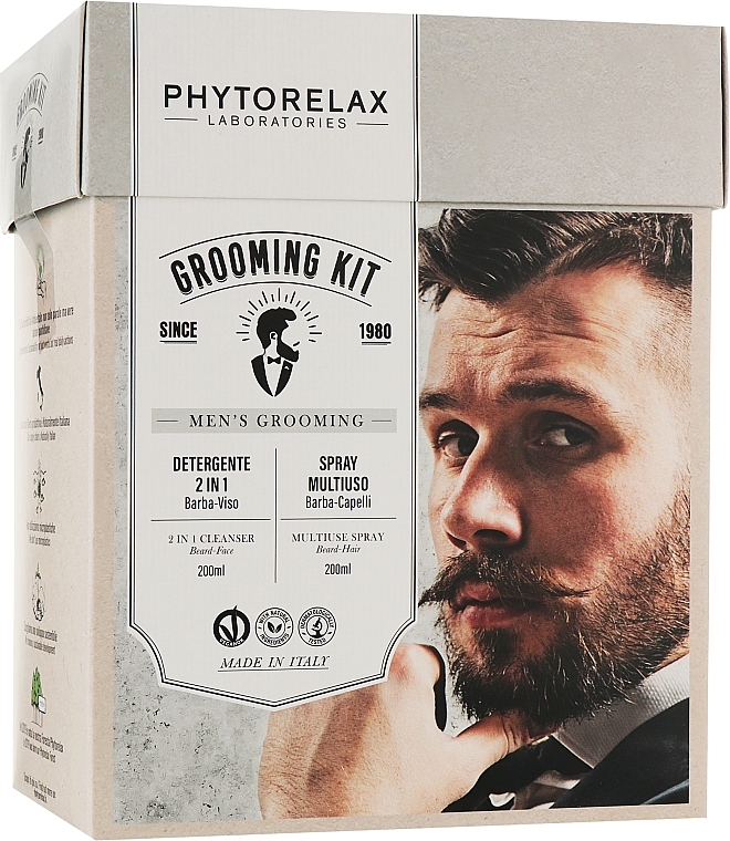 Набор - Phytorelax Laboratories Men's Grooming (h/spr/200ml + f/gel/200ml) — фото N1