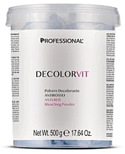 Порошок для освітлення волосся, антижовтий ефект - Professional Decolorvit Anti-Red Bleaching Powder — фото N1