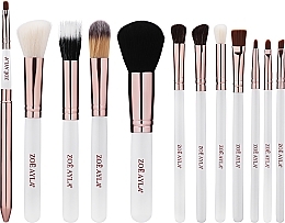 Набір пензлів для макіяжу в футлярі, 12 шт. - Zoe Ayla Cosmetics Professional Brush Set — фото N2