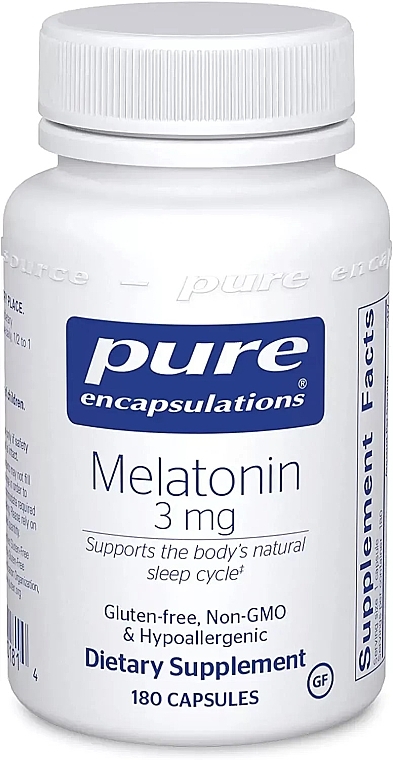 Диетическая добавка "Мелатонин" 3 мг, капсулы - Pure Encapsulations Melatonin — фото N2