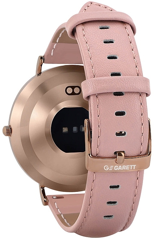 Смартгодинник жіночий, рожеве золото, шкіра - Garett Smartwatch Verona — фото N4