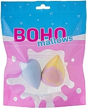 Духи, Парфюмерия, косметика Набор спонжей для макияжа - Boho Beauty Bohomallows Pink Lemon + Spun Sugar (sponge/2pcs)