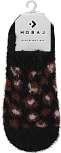 Парфумерія, косметика Жіночі шкарпетки, 1 пара, чорні, леопард - Moraj